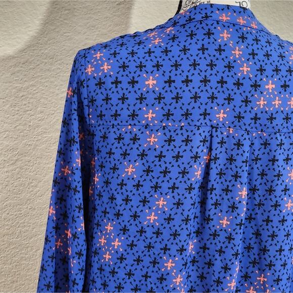 Anthropologie x Maeve long sleeve blue blouse size 2 XS - Picture 5 of 6